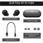Sony WF-C500 - Auriculares "True Wireless", Hasta 20 horas de autonomía con funda de carga, Compatible con Voice Assistant, Micrófono incorporado para llamadas telefónicas, Conexión Bluetooth, Negro - Imagen 7