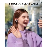 Soundcore de Anker P40i Auriculares Inalámbricos Bluetooth con Cancelación de Ruido Adaptativa al Entorno, Graves Intensos, 60 Horas, Soporte para teléfono, IPX5, Carga Inalámbrica, Bluetooth 5.3 - Imagen 6