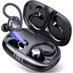 Auriculares Inalámbricos Deportivos, Auriculares Bluetooth 5.3 con 4 HD Mic, HiFi Estéreo Cascos Inalambricos, Auriculares in Ear Running con Gancho, 80H/LED Reducción de Ruido Cascos, IP7 Impermeable - Imagen 1