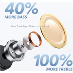 Soundcore Auriculares Inalámbrico Anker Life A1 TWS, Potente Sonido Personalizado, 35 h de reproducción, Carga inalámbrica, Carga rápida USB-C, impermeabilidad IPX7, botón de Control, Bluetooth - Imagen 2