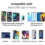 Auriculares USB C, Hi-Fi Estéreo Auriculares USB Tipo C In-Ear con Micrófono, Auriculares USB C para iPhone 15, iPad Pro Air, Samsung Galaxy S23 Ultra S22/21 A53/54, Huawei P30/P40, OnePlus, Google - Imagen 6