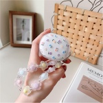 eglixu Funda para auriculares Xiaomi Redmi Buds 4 Lite, bonita flor de dibujos animados transparente de TPU para Redmi Buds 4 Lite con pulsera de flores - Imagen 2