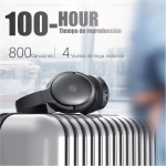 Falebare Cascos Inalambricos Bluetooth, Auriculares Cancelacion Ruido, Auriculares Inalambricos Bluetooth Diadema con Graves Profundos, 100 h para Adultos, Viajes, Casa, Oficina - Imagen 2