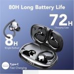 Auriculares Inalámbricos Deportivos, Auriculares Bluetooth 5.3 con 4 HD Mic, HiFi Estéreo Cascos Inalambricos, Auriculares in Ear Running con Gancho, 80H/LED Reducción de Ruido Cascos, IP7 Impermeable - Imagen 2