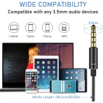 Blukar Auriculares In Ear, Auriculares con Micrófono y Cable Cómodo Reducción Ruido Sonido Estéreo Control de Volumen para Todos los Dispositivos de Auriculares de 3.5mm - Imagen 5