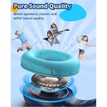 Tronsmart KH01 Auriculares para Niños, Volumen de Seguridad Plegable 85/93dB, HD Estéreo Conector de 3,5 mm Auriculares Supraaurales con Cable para Niñas y Niños, Escuela, Viajes, Tabletas - Azul - Imagen 7