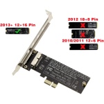 Kalea-INFORMATIQUE Tarjeta controladora PCIe Compatible para Unidades SSD de 28 Pines 12+16 Pines a Partir de Mac 2013 - PCI Express x4 - Imagen 3