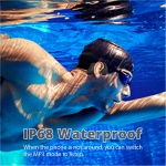 IFECCO Auriculares Conducción Osea Natacion - IP68 Resistente al Agua Auriculares para Nadar Inalámbricos,Auriculares Abiertos con Micrófono con 32G Mp3 para Natacion Correr Ciclismo - Imagen 2