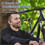 IFECCO Auriculares Conducción Osea Natacion - IP68 Resistente al Agua Auriculares para Nadar Inalámbricos,Auriculares Abiertos con Micrófono con 32G Mp3 para Natacion Correr Ciclismo - Imagen 5