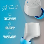 Skullcandy Jib True 2 Auriculares In-Ear Inalámbricos, 32 h de Autonomía, Micrófono, Compatibles con iPhone Android y Dispositivos Bluetooth - Gris/Azul - Imagen 4