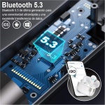 Auriculares Inalambricos Bluetooth, Auriculares Bluetooth 5.3 HIFI Sonido Envolvente con 4ENC Cancelacion Ruido Mic, 48H Cascos Inalambricos Comodidad Ligera, Pantalla LED, IP7 lmpermeable Auriculares - Imagen 5