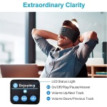 BASHIR HOUSE Auriculares Inalámbricos Bluetooth. Auriculares Deportivos para Dormir: Sumérgete en el Entrenamiento, Correr y Yoga con Altavoces Integrados (Color Gris Oscuro) - Imagen 8