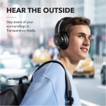 Soundcore Q20i Cascos Inalámbricos Bluetooth con Cancelación de Ruido Activa Híbrida by Anker, Reproducción ANC 40 Horas, Hi-Res Audio, Personalización vía App, Modo Transparencia, Graves Profundos - Imagen 6