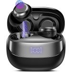 Auriculares Inalámbricos, Mini Auriculares Bluetooth 5.4 con Modo de Suspensión, HiFi Estéreo Cascos Inalambricos Bluetooth con Cancelación de Ruido, 47H Auriculares para dormir, Control Táctil - Imagen 1