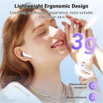 kauguo Auriculares Inalámbricos Bluetooth 5.3 Cascos Inalambricos Bluetooth HiFi Estéreo con 4 HD Micrófonos, 42H Auriculares in Ear Control Táctil, IP6 Impermeables, Carga USB-C con Pantalla LED - Imagen 6
