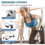LOBKIN Auriculares Conduccion Osea, Cascos Oseos Inalambricos, Auriculares Deportivos Bluetooth Open Ear para Fitness, Conducir, Correr - Imagen 7