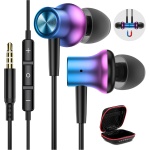 Auriculares para XiaoMi Redmi Note 13 Pro 12 Pro 11S 11 Pro 10 5G, Magnetic Auriculares con Cable Audifonos de 3,5MM Jack con Micrófono para Samsung A14 A13 A23 A12 Galaxy A52S A32 iPad OPPO Motorola - Imagen 1