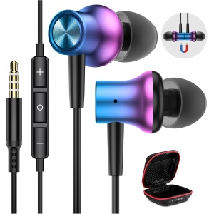 Auriculares para XiaoMi Redmi Note 13 Pro 12 Pro 11S 11 Pro 10 5G, Magnetic Auriculares con Cable Audifonos de 3,5MM Jack con Micrófono para Samsung A14 A13 A23 A12 Galaxy A52S A32 iPad OPPO Motorola