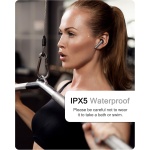 LENCENT Auriculares Inalámbricos Bluetooth 5.3 con 30H de Reproducción, Audifonos IPX5 Impermeable, Cascos Inalambricos Control Táctil Pantalla LED, Micrófono Incorporado para iOS Andriod, Negro - Imagen 7