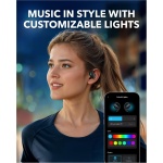 Soundcore Anker V20i Auriculares Open-Ear, Ganchos Giratorios para Orejas, Ajuste Ceñido, Graves Potentes, Llamadas Nítidas, IP55, Luces Led, 36 h de Autonomía, Bluetooth 5.4, Conexión Multipunto - Imagen 6