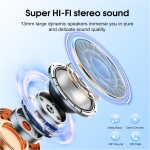 Csasan Auriculares Inalámbricos Bluetooth, Auriculares Bluetooth 5.3 Estéreo con 4 ENC Cancelacion Ruido Micró, 40H Control Táctil Cascos Inalambricos, IP7 Impermeable Auriculares in Ear, Blanco - Imagen 2