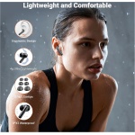 Auriculares Inalámbricos Bluetooth,Auriculares Bluetooth 5.3,42H HiFi Estéreo Auriculares in Ear,Cascos Inalámbricos Bluetooth Carga Rápida USB- C con Pantalla LED,IP7 Impermeable,Control Táctil Negro - Imagen 5