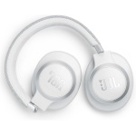 JBL Auriculares inalámbricos circumaurales Live 770NC, con tecnología Bluetooth y cancelación adaptativa de ruido, hasta 65 horas de reproducción, blanco - Imagen 5
