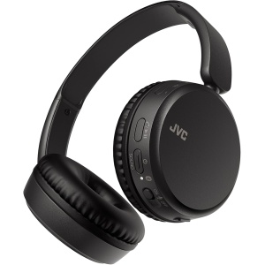 JVC Cascos Inalámbricos de Diadema Auriculares con Bluetooth 5.2, Micrófono, 35h de Batería, 3 Modos de Sonido y Ecualizador. Ligeros, Graves potentes y diseño Ajustable, HA-Z37W-B (Negro)