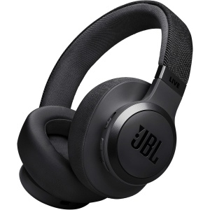 JBL Auriculares inalámbricos circumaurales Live 770NC, con tecnología Bluetooth y cancelación adaptativa de Ruido, hasta 65 Horas de reproducción, Negro