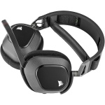 Corsair HS80 RGB WIRELESS Auriculares Inalámbricos para Juegos Multiplataforma RGB - Dolby Atmos - Micrófono Omnidireccional - Compatible con iCUE - PC, Mac, PS5, PS4 - Carbono - Imagen 5