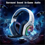 Ozeino Cascos Gaming Inalámbricos para PC/Ps5/Ps4, Auriculares Gaming Inalámbricos de 2,4GHz Wireless+Bluetooth, Baja Latencia Calidad de Sonido sin Pérdidas, Duración 30Hr+ - Imagen 2