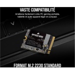 Corsair MP600 Mini 1 TB M.2 NVMe PCIe x4 Gen4 SSD – M.2 2230 – hasta 7.000MB/seg Lectura Secuencial – NAND 3D TLC de Alta Densidad – Ideal para Steam Deck y Microsoft Surface – Negro - Imagen 5