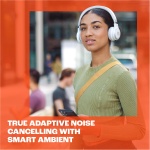 JBL Auriculares inalámbricos circumaurales Live 670NC, con tecnología Bluetooth y cancelación adaptativa de Ruido, hasta 65 Horas de reproducción, Azul - Imagen 10