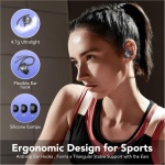 Auriculares Inalámbricos Deportivos, Auriculares Bluetooth 5.3 con 4 HD Mic, HiFi Estéreo Cascos Inalambricos, Auriculares in Ear Running con Gancho, 80H/LED Reducción de Ruido Cascos, IP7 Impermeable - Imagen 6