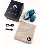 PowerLocus Auriculares Bluetooth de Diadema para niños, Cascos Bluetooth Inalámbricos, Auditiva Límite de 85DB, Sonido Estéreo, con Micrófono, Micro SD, Plegable, Estuche Cascos para Movil, Tablet,PC - Imagen 9