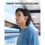 Soundcore de Anker P40i Auriculares Inalámbricos Bluetooth con Cancelación de Ruido Adaptativa al Entorno, Graves Intensos, 60 Horas, Soporte para teléfono, IPX5, Carga Inalámbrica, Bluetooth 5.3 - Imagen 3