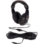 T'nB Auriculares Diadema HiFi - con Cable Extra Largo de 8 Metros y Control de Volumen, Ideales para la TV - Imagen 3