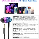 Auriculares para XiaoMi Redmi Note 13 Pro 12 Pro 11S 11 Pro 10 5G, Magnetic Auriculares con Cable Audifonos de 3,5MM Jack con Micrófono para Samsung A14 A13 A23 A12 Galaxy A52S A32 iPad OPPO Motorola - Imagen 2