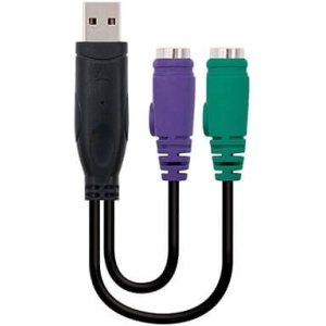Adaptador usb a 2 x ps