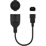 Cable adaptador c14 m a cee7 - Imagen 1