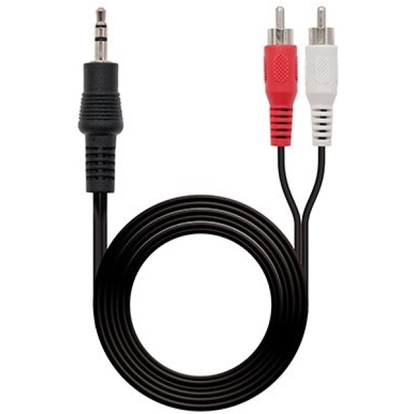 Cable audio 1xjack 3.5 to 2xrca