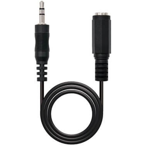 Cable audio jack 3.5m a jack 3.5h nanocable 1