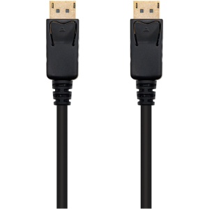 Cable displayport nanocable 1m macho - macho negro