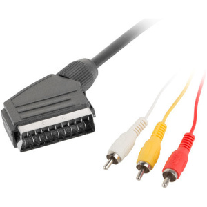 Cable euroconector lanberg macho 3x rca