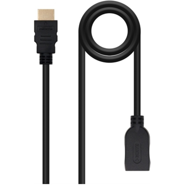 Cable hdmi 2.0 nanocable 1m macho hembra