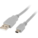 Cable usb lanberg 2.0 macho mini - Imagen 1
