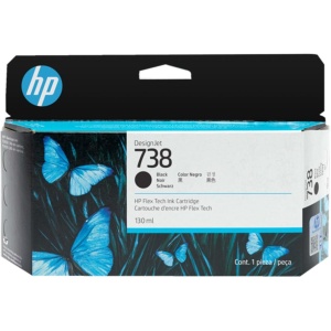 Cartucho hp designjet 738 negro 130ml