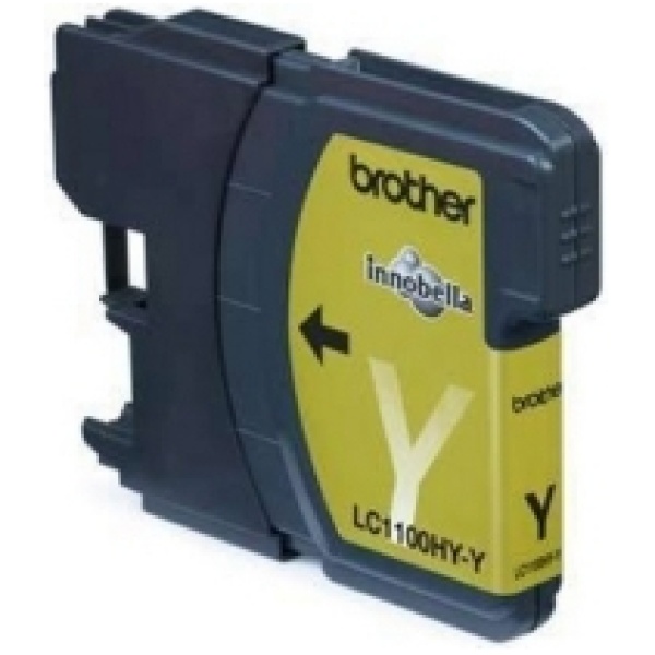 Cartucho tinta brother lc1100y amarillo 750