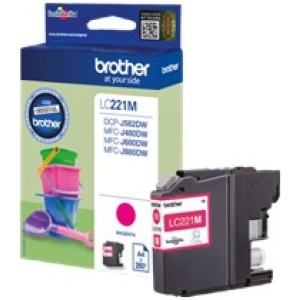 Cartucho tinta brother lc221m magenta 260