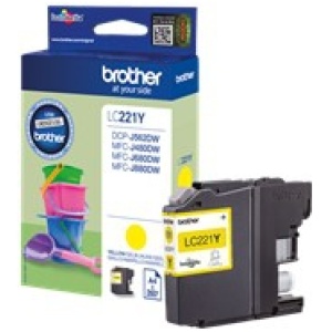 Cartucho tinta brother lc221y amarillo 260